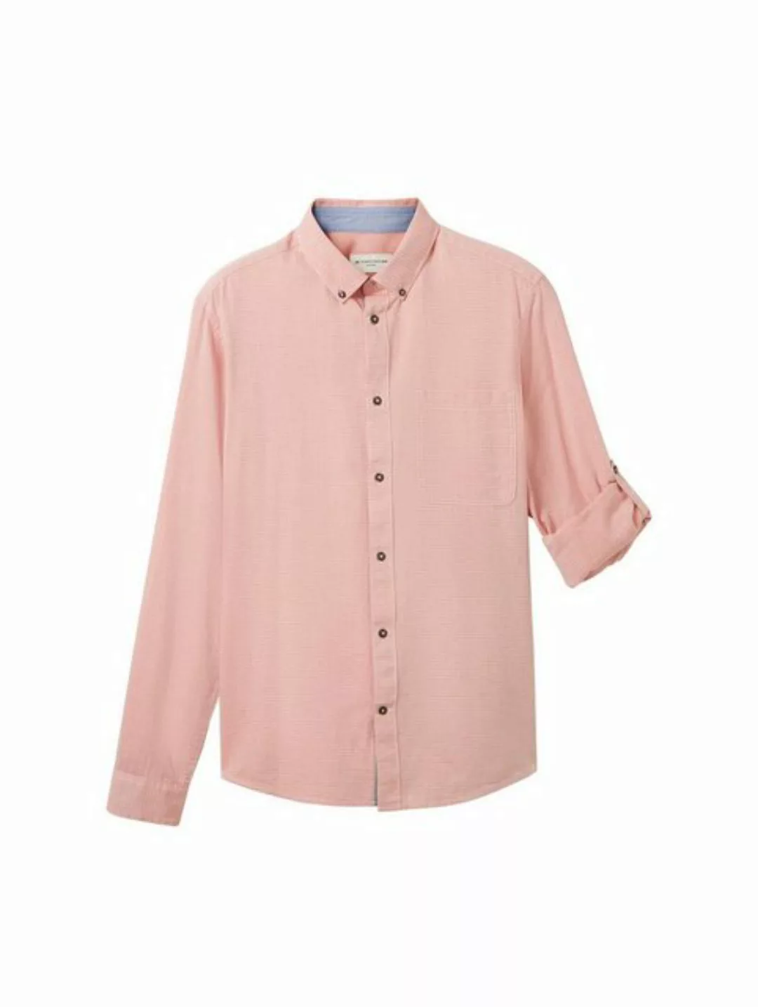 TOM TAILOR T-Shirt fitted structured shirt, orange horizontal structure günstig online kaufen