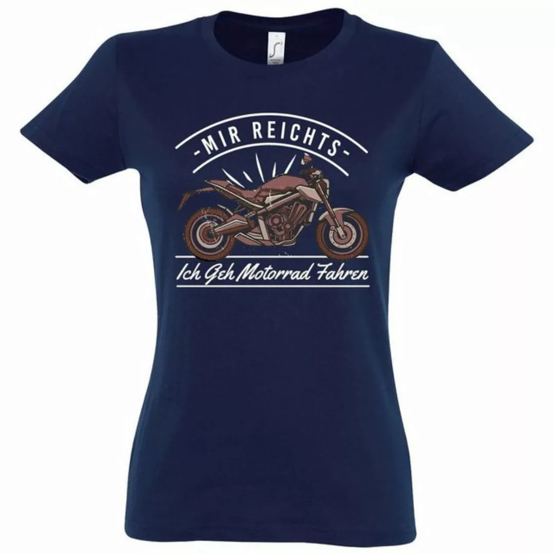 Youth Designz T-Shirt Ich Geh Motorrad Fahren Damen Shirt mit lustigem Bike günstig online kaufen