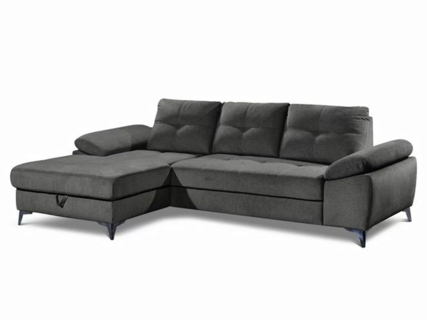 HARPER Polsterecke Polsterecke HARPER BILBAO BB 170x270 cm grau Ecksofa Woh günstig online kaufen