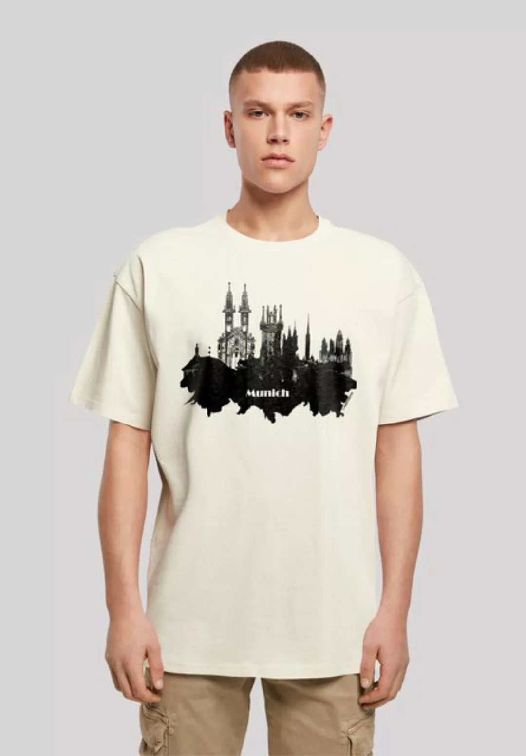 F4NT4STIC T-Shirt Cities Collection - Munich skyline Print günstig online kaufen