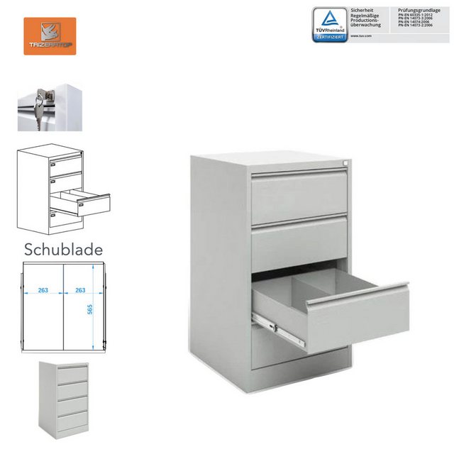 TRIZERATOP Hängeregisterschrank Aktenschrank Karteischrank 61x63x1067 cm 45 günstig online kaufen