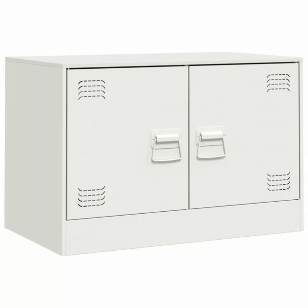 vidaXL TV-Schrank TV-Schrank Weiß 67x39x44 cm Stahl (1-St) günstig online kaufen