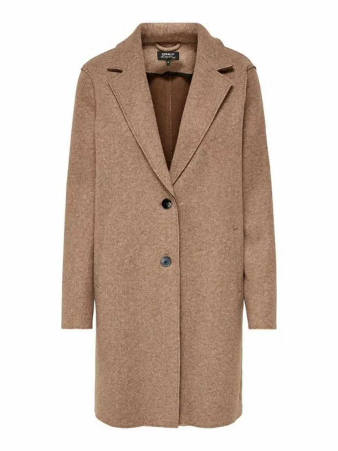 ONLY Einfarbiger Mantel Damen Beige günstig online kaufen