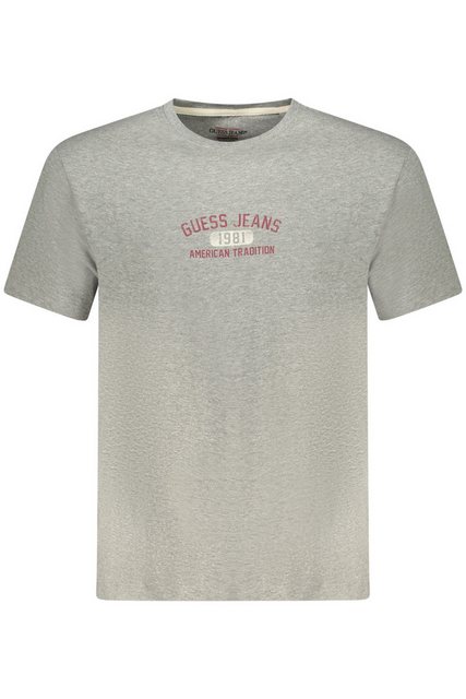 GUESS JEANS T-Shirt Bio-Baumwoll T-Shirt für Herren: Kurzarm, Grau günstig online kaufen