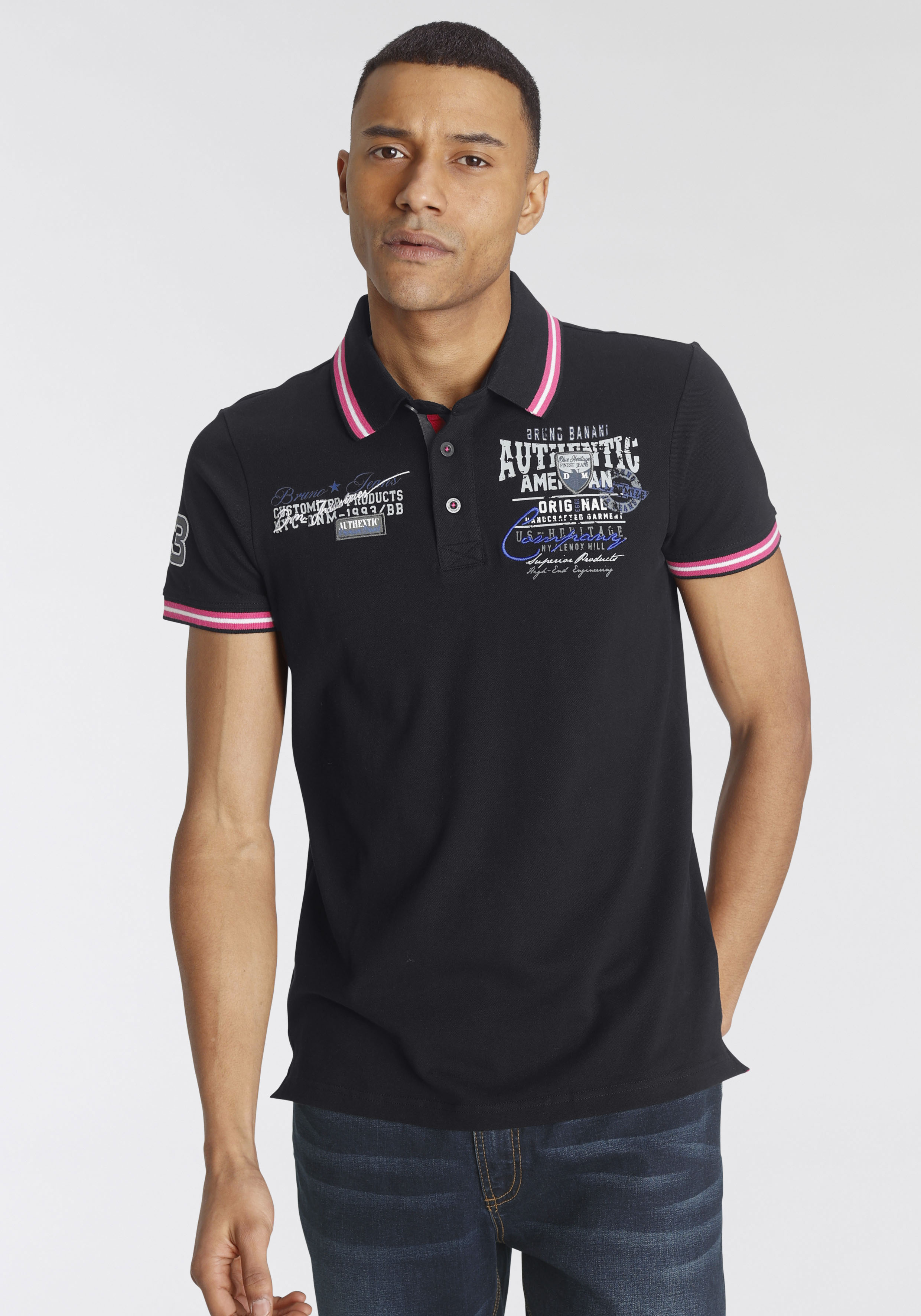 Bruno Banani Poloshirt, mit Rückenprint günstig online kaufen