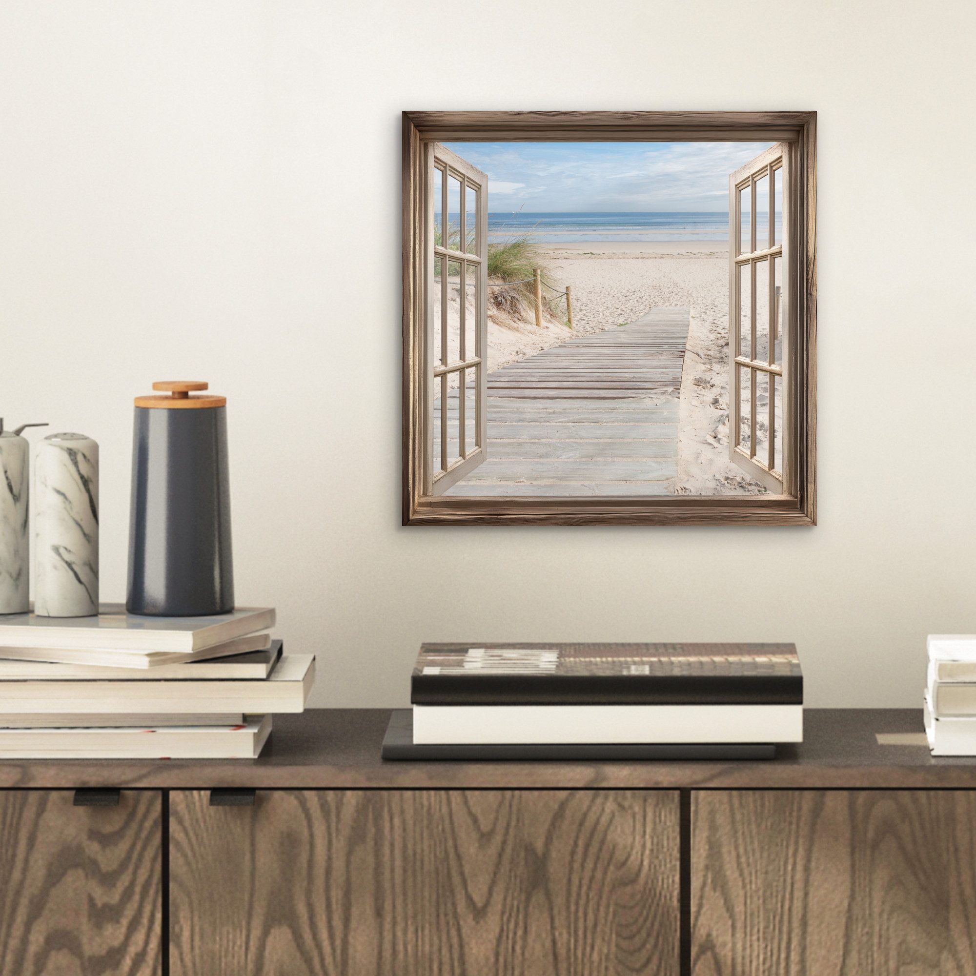 MuchoWow Metallbild Durchblick - Strand - günstig online kaufen