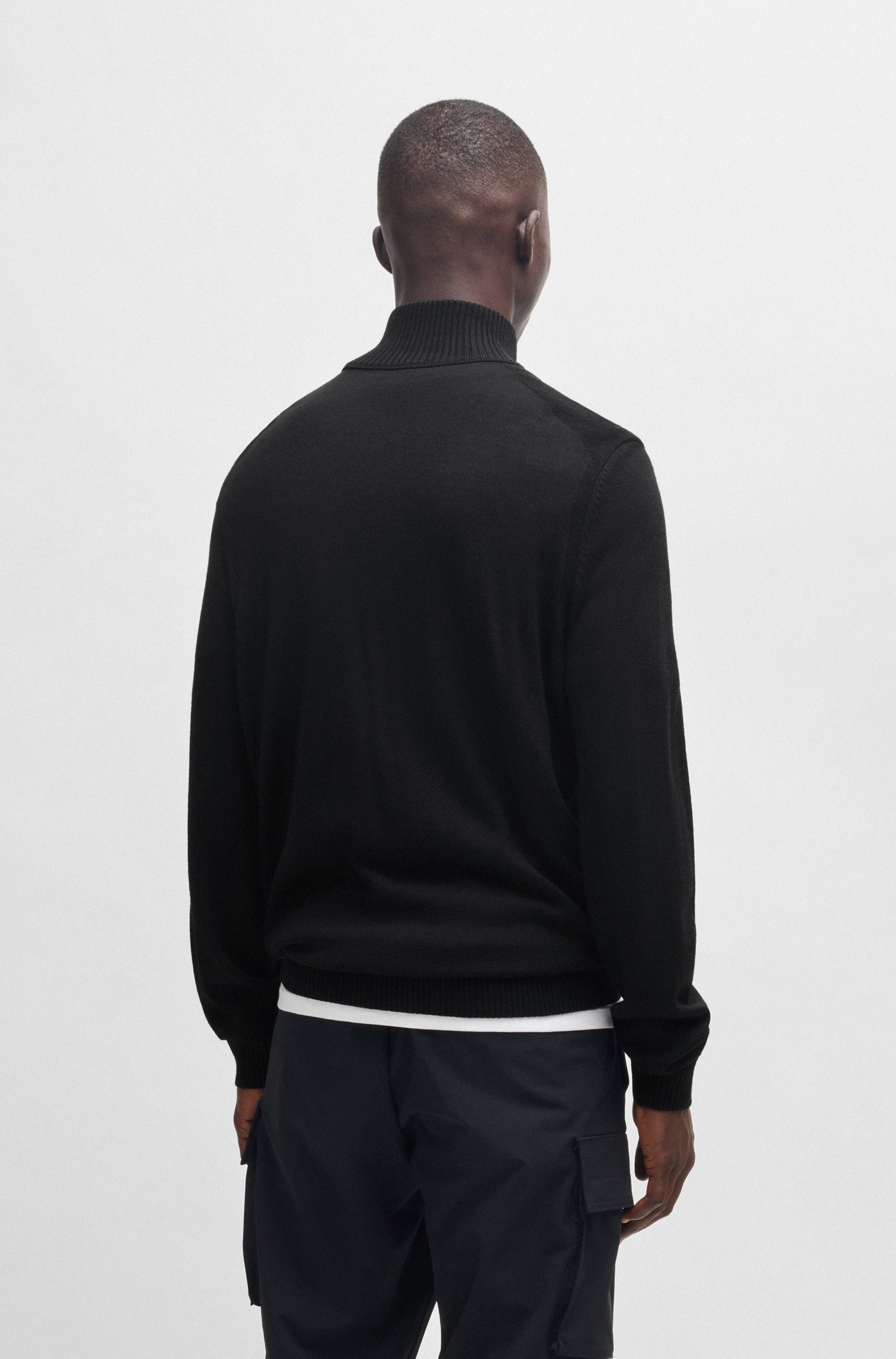 BOSS ORANGE Strickjacke Avac mit Logostickerei günstig online kaufen