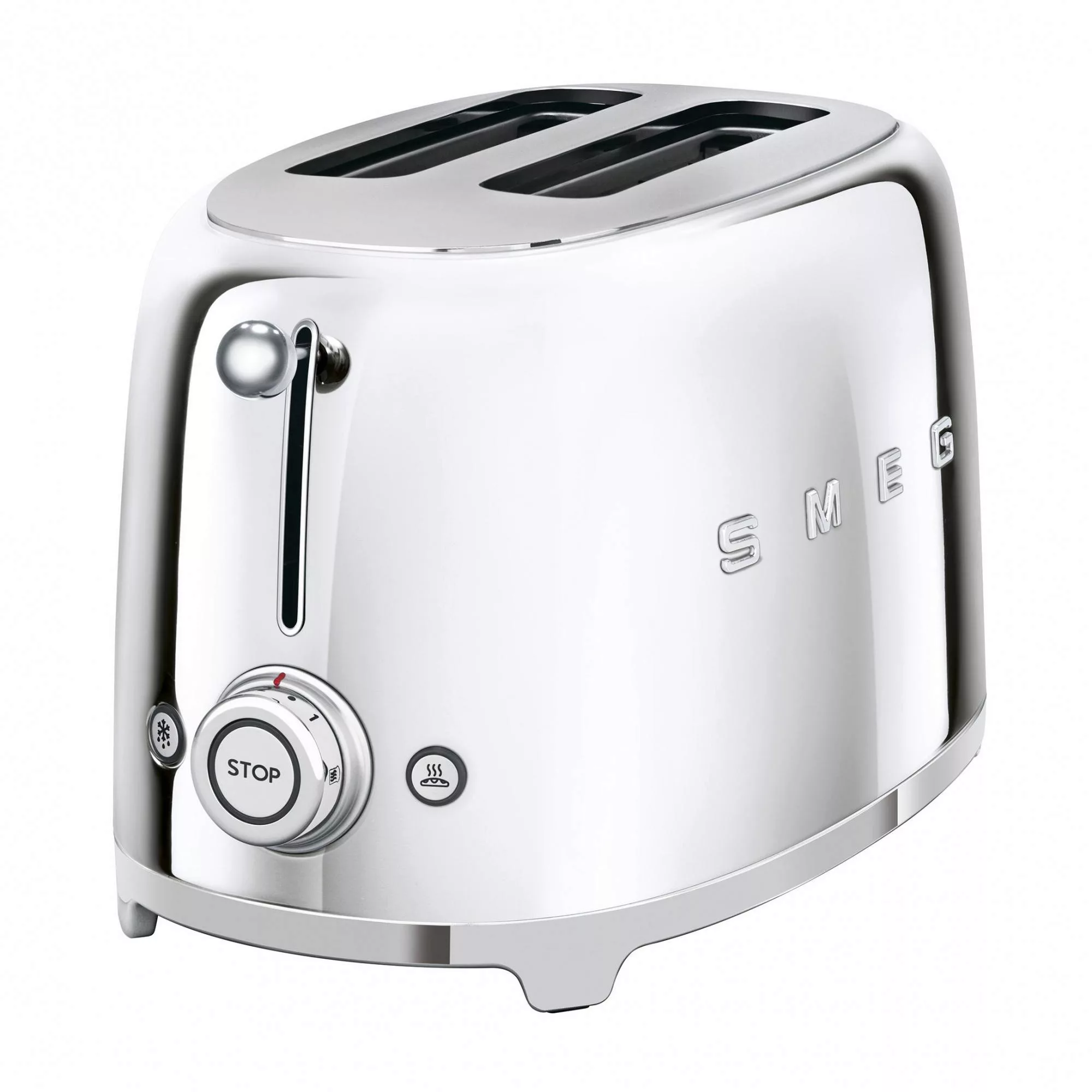 Kompakter Retro 2-Schlitz-Toaster Metall günstig online kaufen