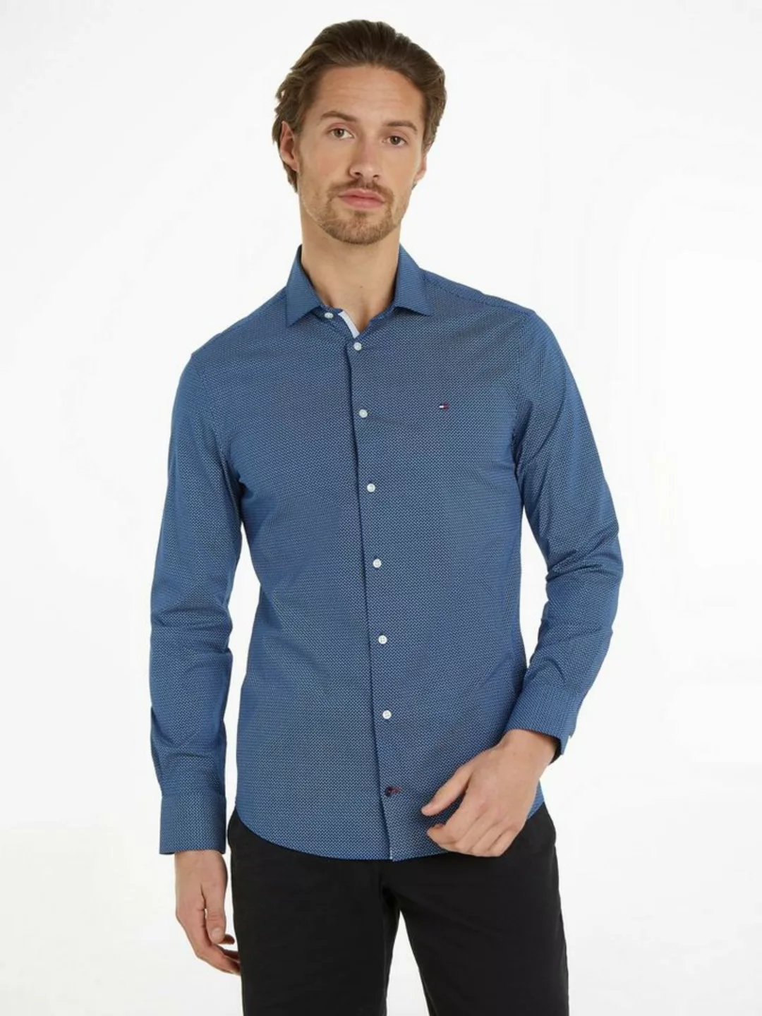 Tommy Hilfiger Businesshemd CL STRETCH MICRO PRINT SF SHIRT günstig online kaufen