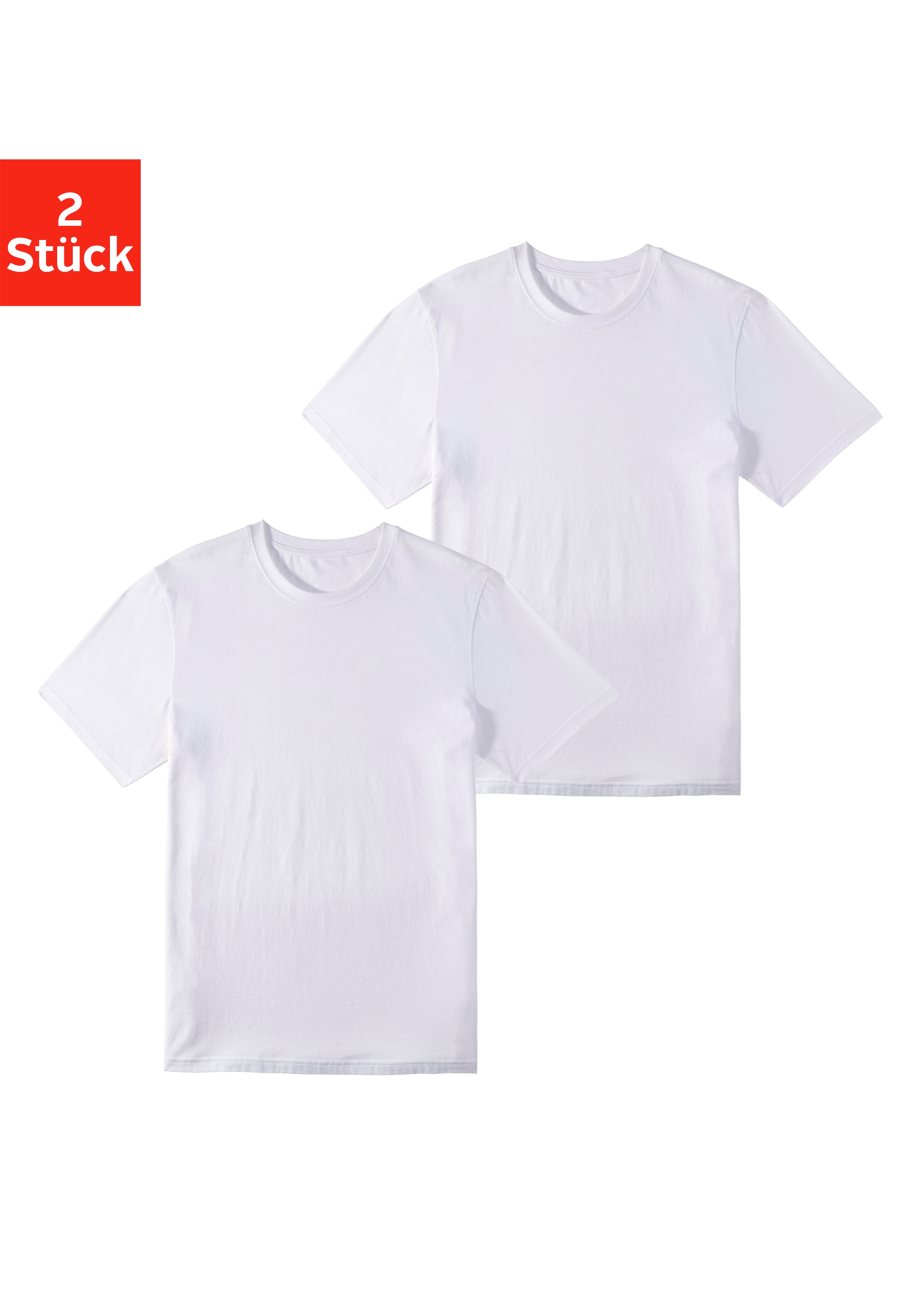 John Devin T-Shirt, (2 tlg.), aus angenehmer Baumwollqualität günstig online kaufen