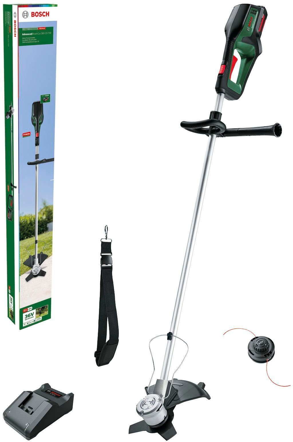 Bosch Home & Garden Akku-Rasentrimmer "AdvancedBrushCut 36V-23-750", mit Ak günstig online kaufen