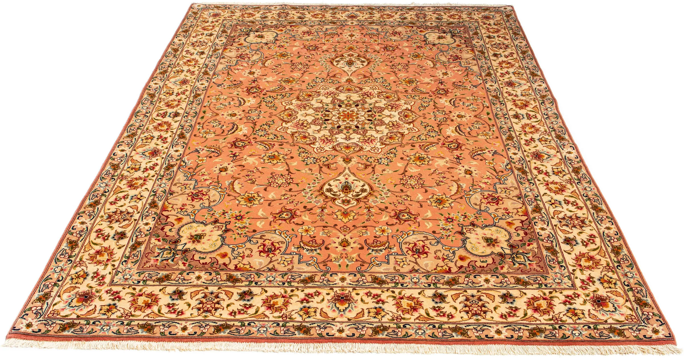 morgenland Orientteppich »Perser - Täbriz - Royal - 212 x 148 cm - rost«, r günstig online kaufen