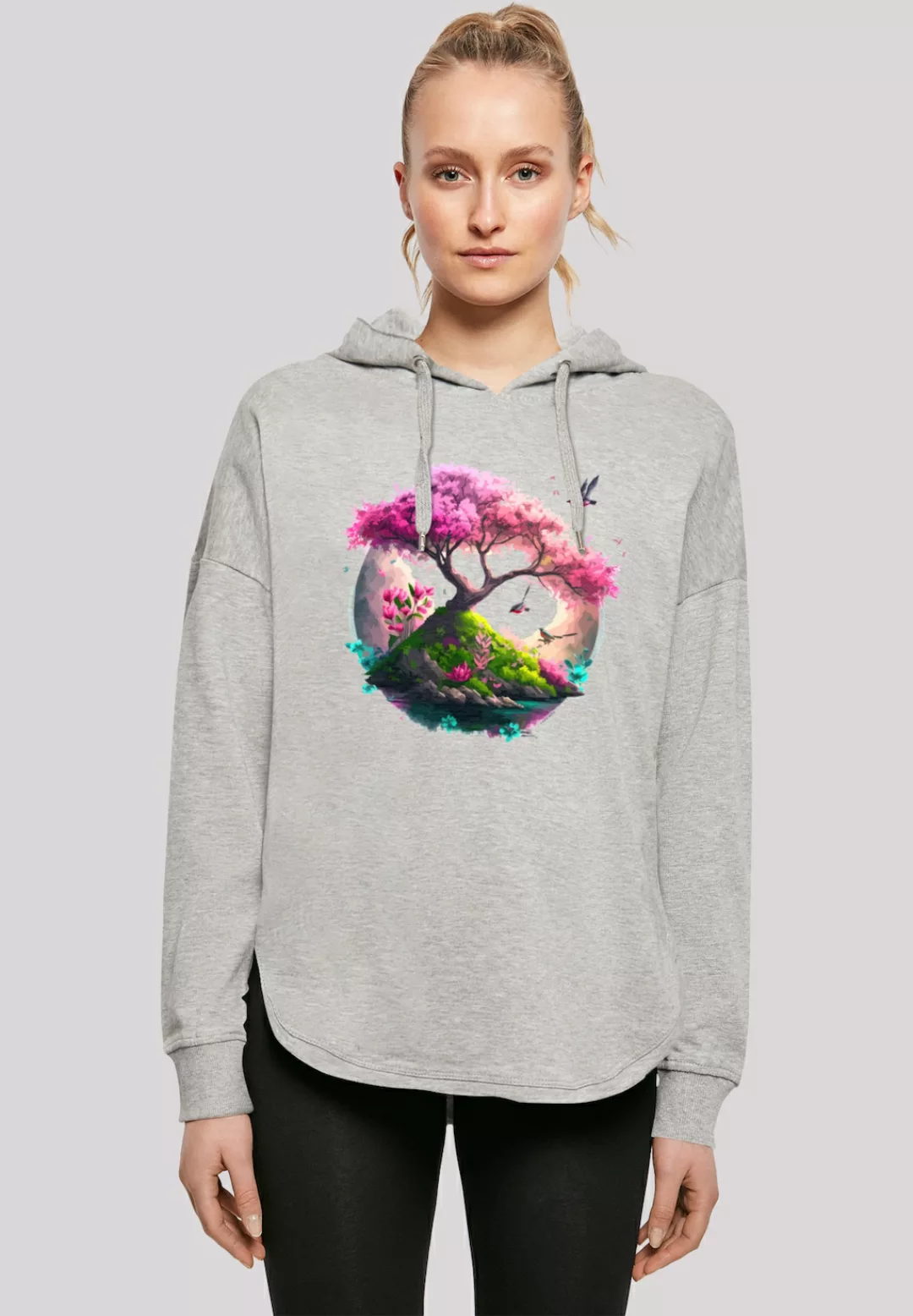 F4NT4STIC Kapuzenpullover "Kirschblüten Baum Oversize Hoodie", Print günstig online kaufen