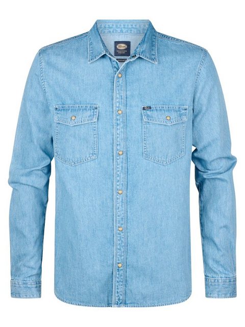 Petrol Industries Langarmhemd Denim-Hemd Pelicancrest günstig online kaufen