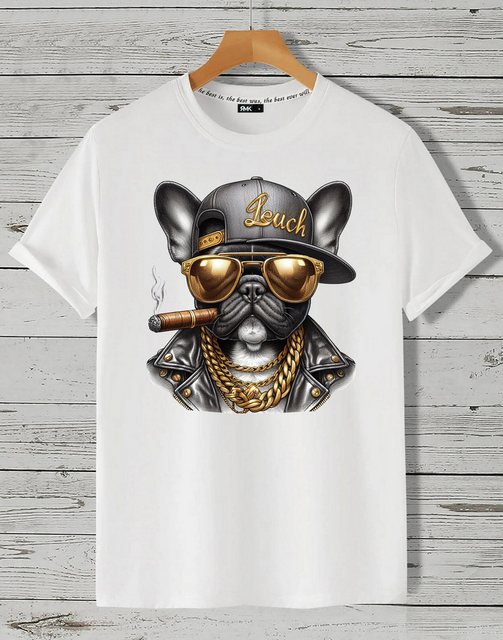 RMK Print-Shirt T-Shirt Herren Shirt Basic (Französische Bulldogge Bully So günstig online kaufen