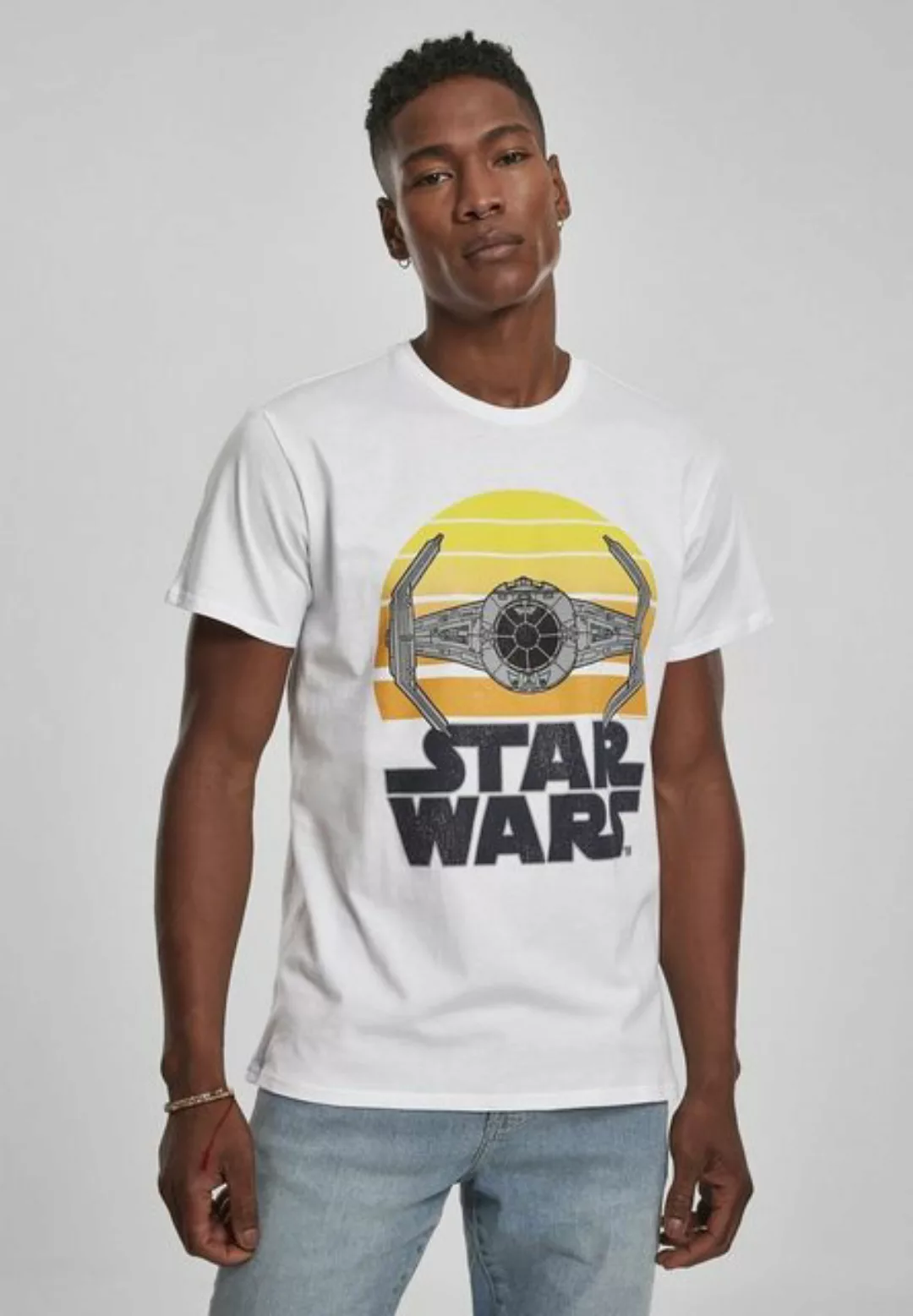 Merchcode T-Shirt STAR WARS SUNSET TEE MC482 White günstig online kaufen