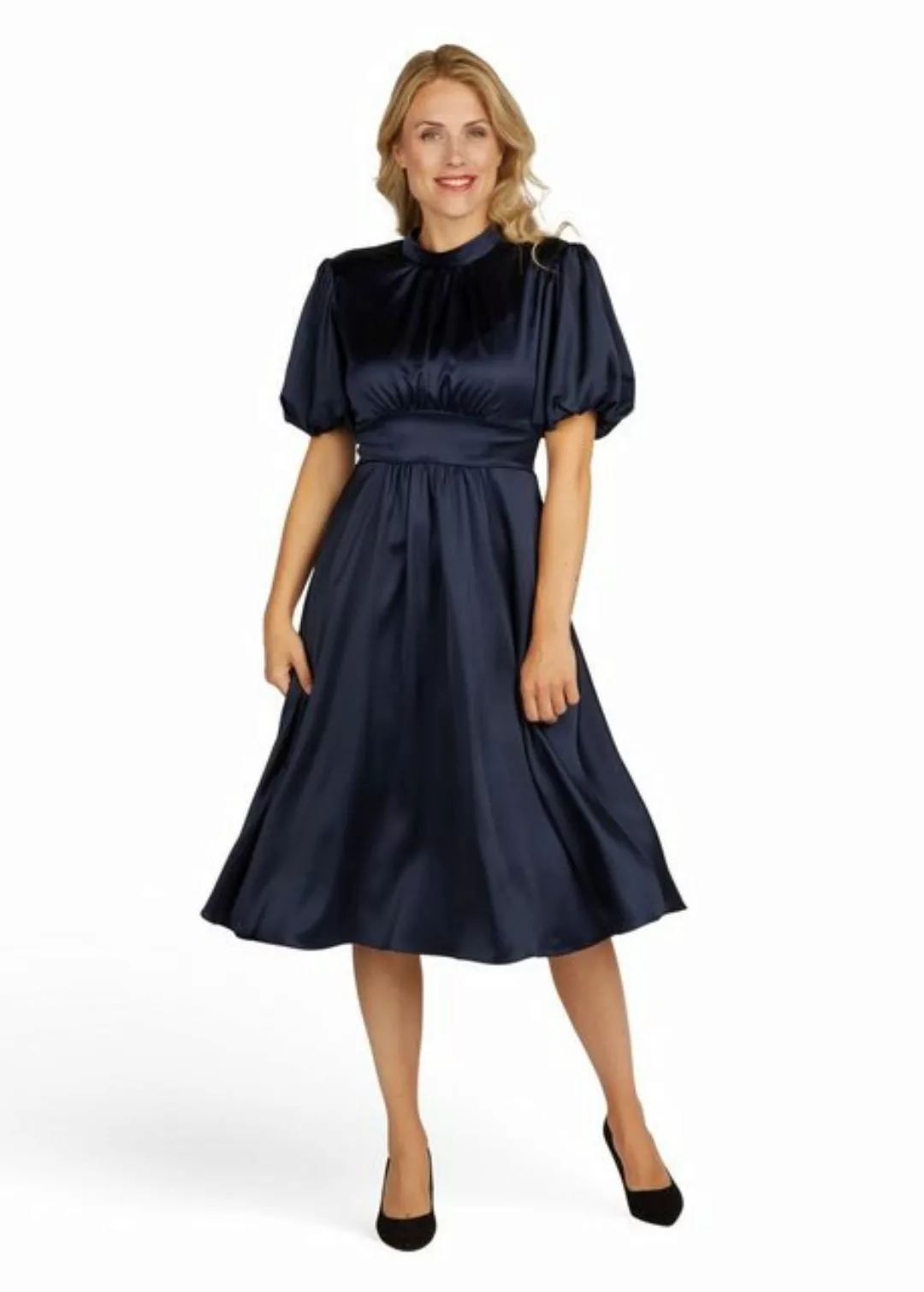 Kleo Abendkleid Abendkleid aus Satin mit Bindeschleife günstig online kaufen
