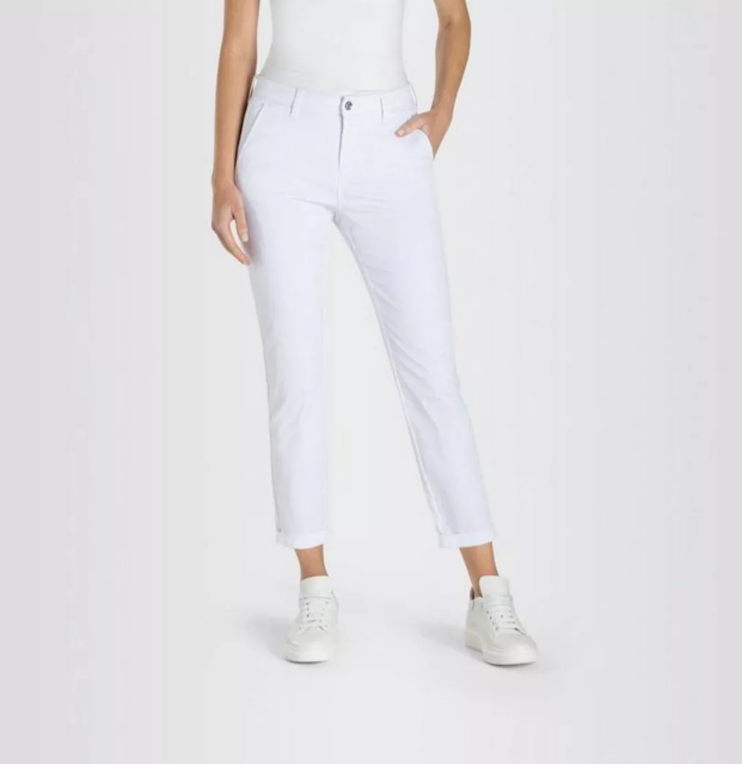 7/8-Hose Modell Chino turn up Mac weiss günstig online kaufen