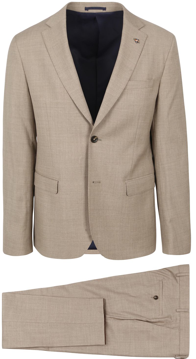 Suitable Strato Toulon Suit Wool Beige - Größe 48 günstig online kaufen