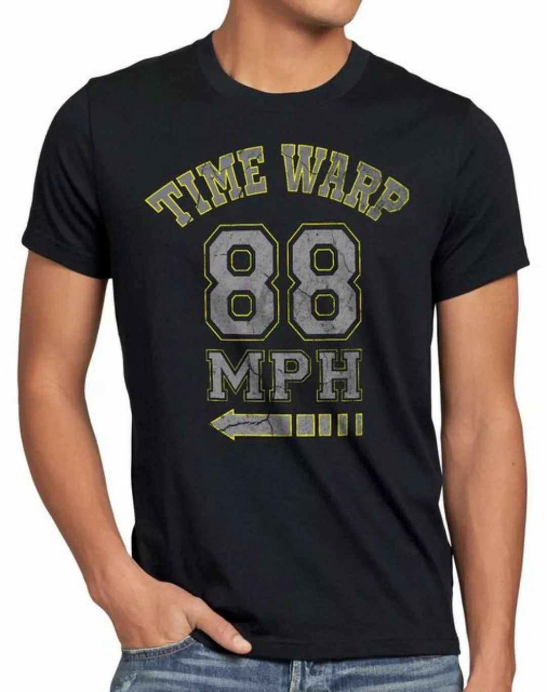 Print-Shirt Herren T-Shirt Time Warp 88mph Flux Future Fly Zukunft Zurück Z günstig online kaufen