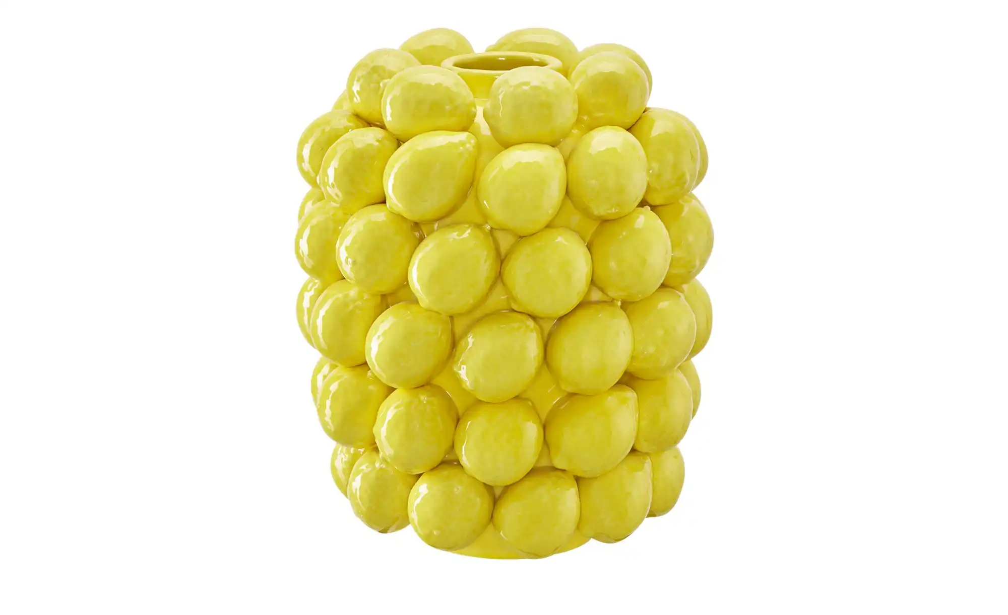 Vase 3D Zitrone ¦ gelb ¦ Porzellan ¦ Maße (cm): H: 29  Ø: 22 Accessoires > günstig online kaufen