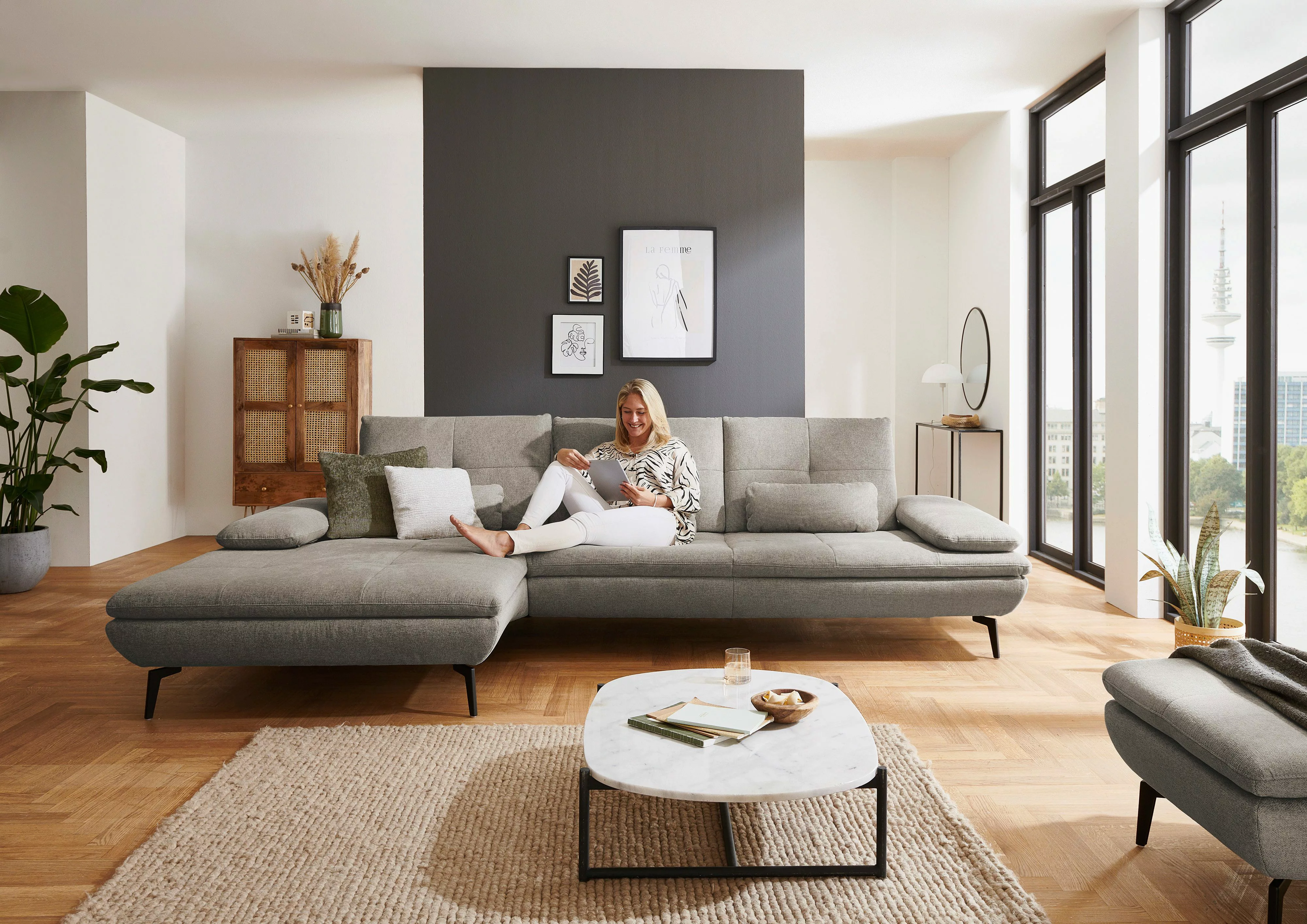 Die PlanBar Ecksofa "MP-IN23002 L-Form", (2 St.), wahlweise mit Armteil- un günstig online kaufen