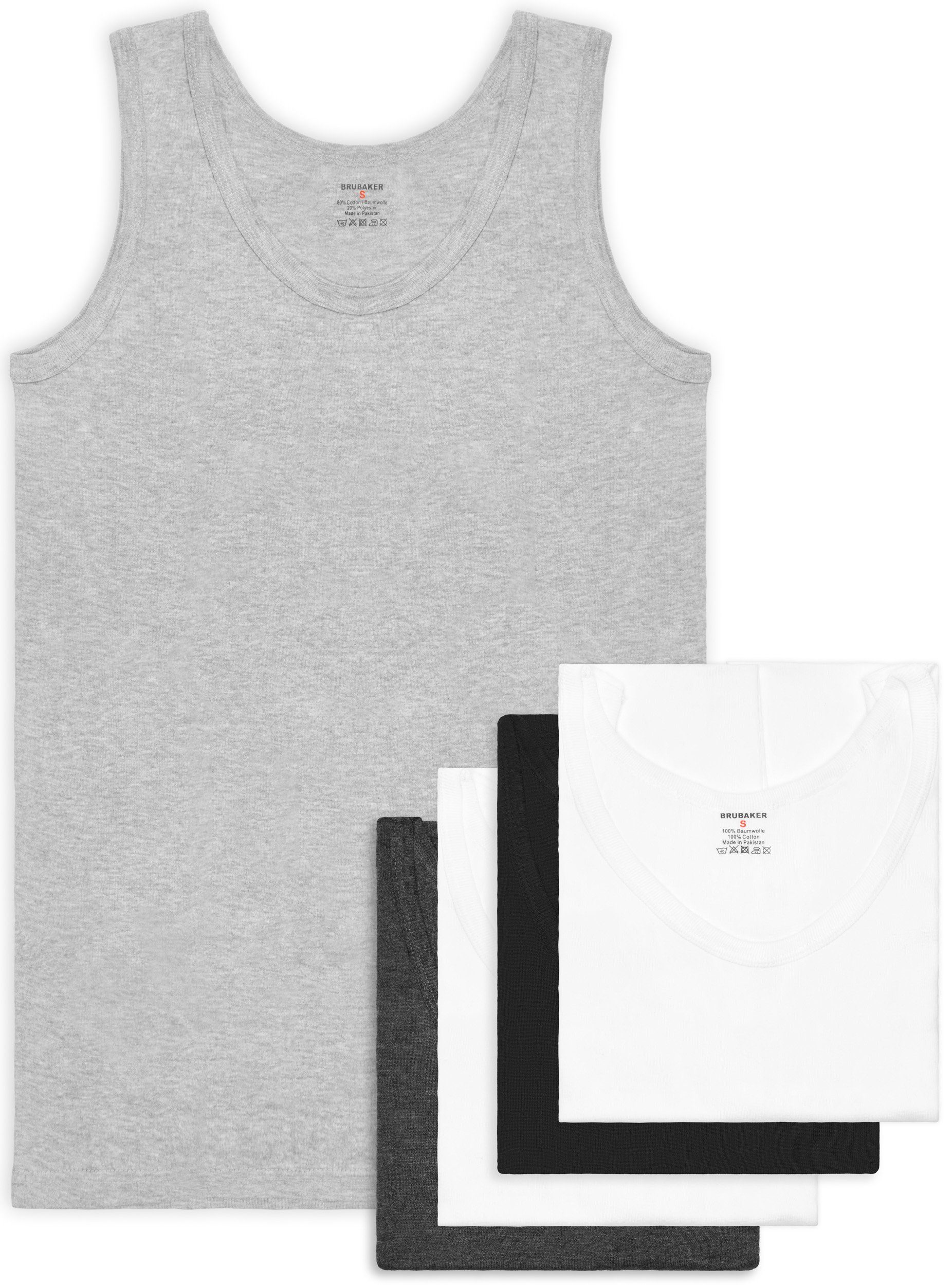 BRUBAKER Tanktop Classic Herren Unterhemd Tank günstig online kaufen