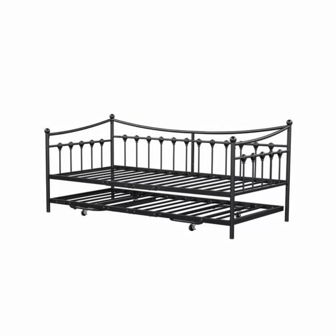 Rutaqian Metallbett Einzelbett x2, Kinderbett, Tagesbett, Sofabett, Klappbe günstig online kaufen