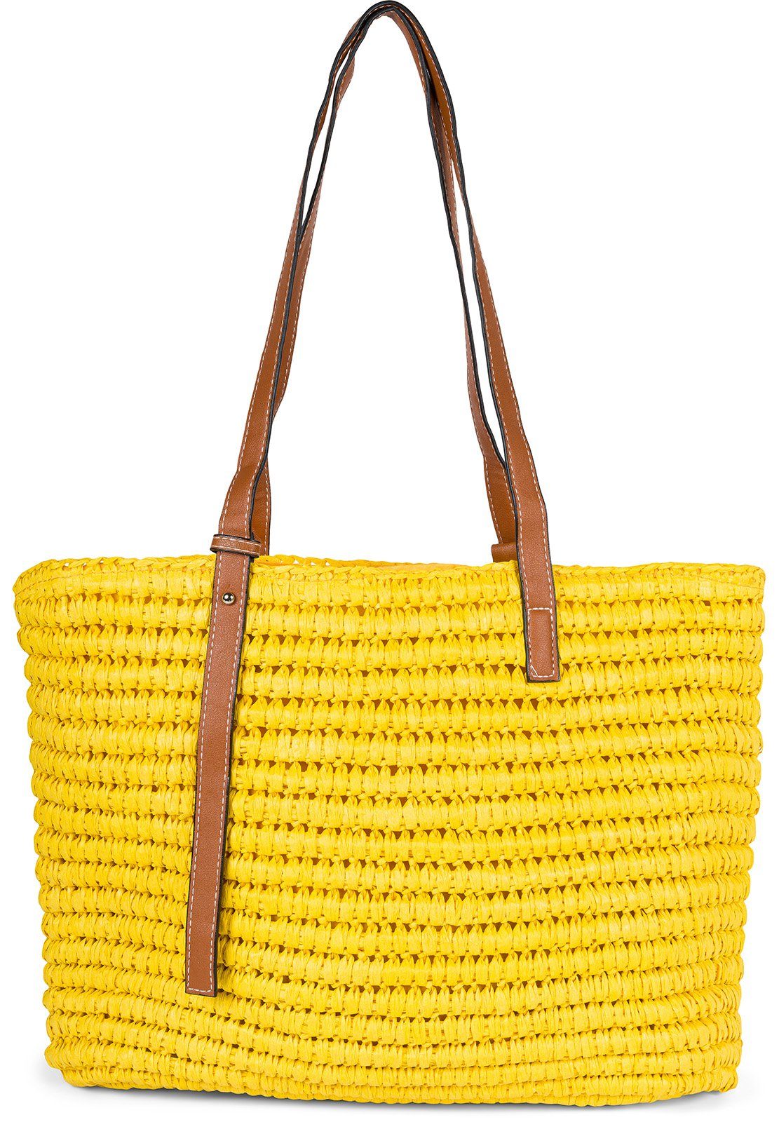 styleBREAKER Korbtasche Korbflecht Schultertasche - Basttasche günstig online kaufen