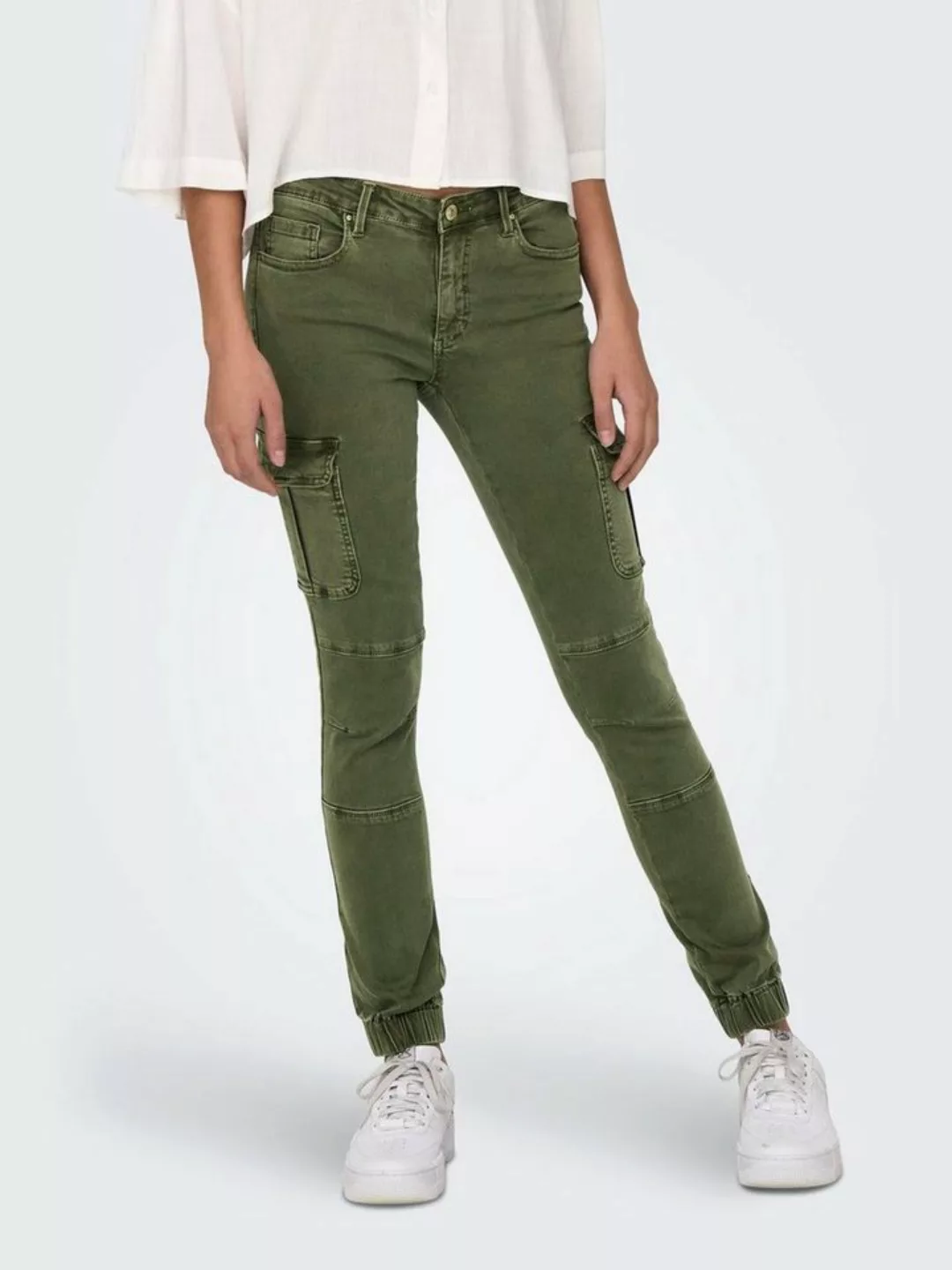 Only Damen Cargo Jeans ONLMISSOURI REG ANK LIFE - Slim Fit günstig online kaufen