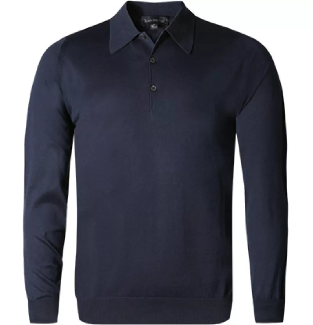 John Smedley Polo Pullover Finchley navy günstig online kaufen