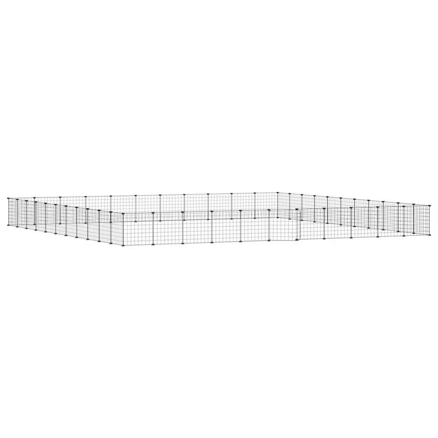 vidaXL 44-Tlg Haustierkäfig mit Tür Schwarz 35x35 cm Stahl Modell 5 günstig online kaufen