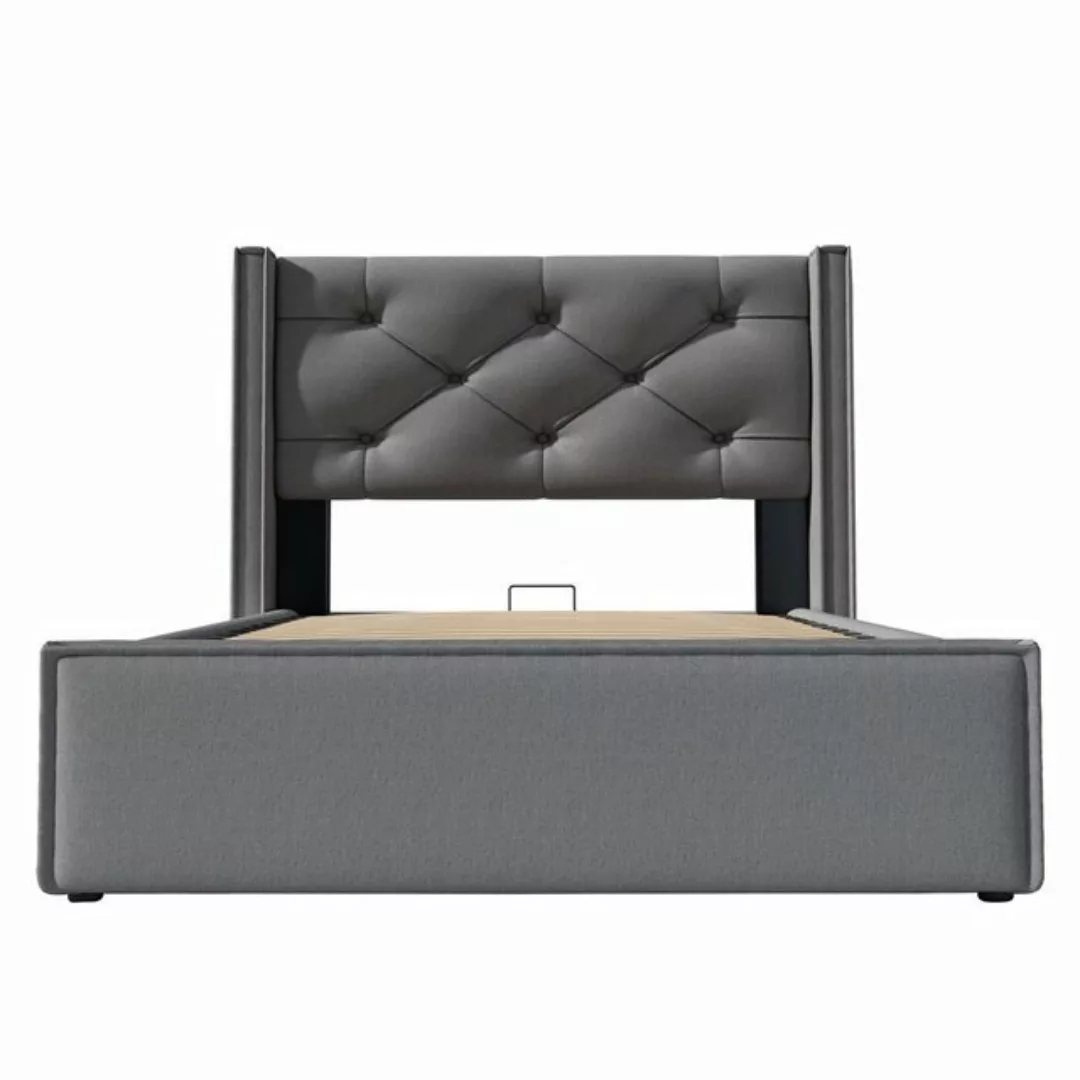 REDOM Polsterbett Hydraulisches, 90x200cm,Bett mit Lattenrost aus Metallrah günstig online kaufen