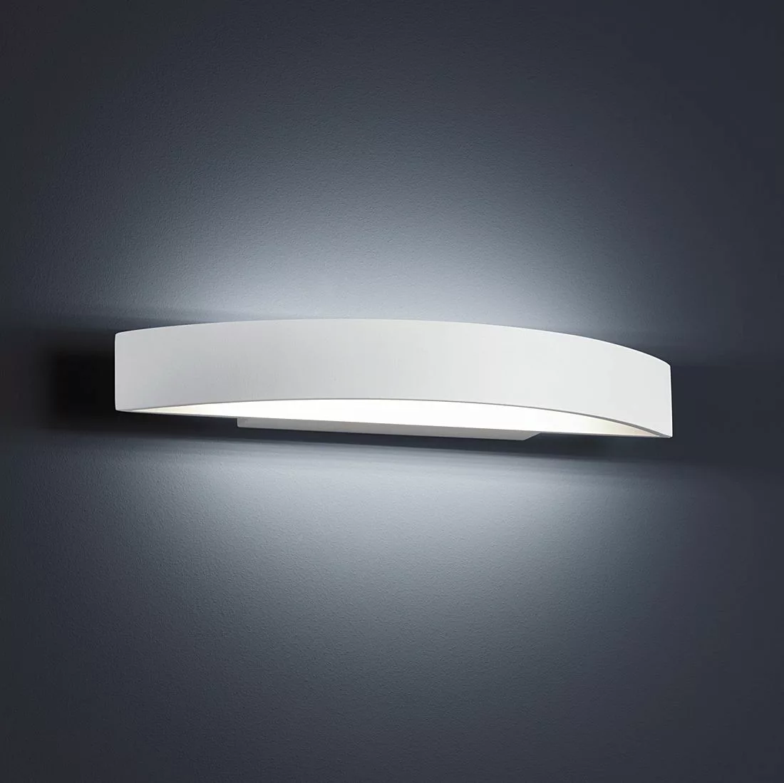 home24 Helestra LED-Wandleuchte Yona II Modern Weiß Aluminium 1-flammig 18W günstig online kaufen