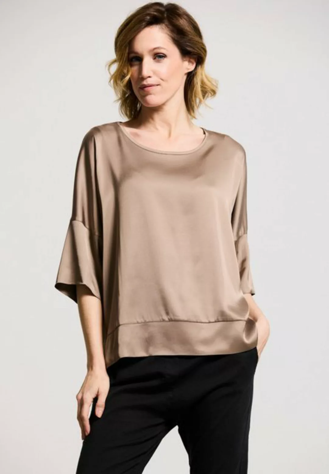 Andijamo-Fashion Satinbluse MODERN GRACE MATTGLANZ günstig online kaufen