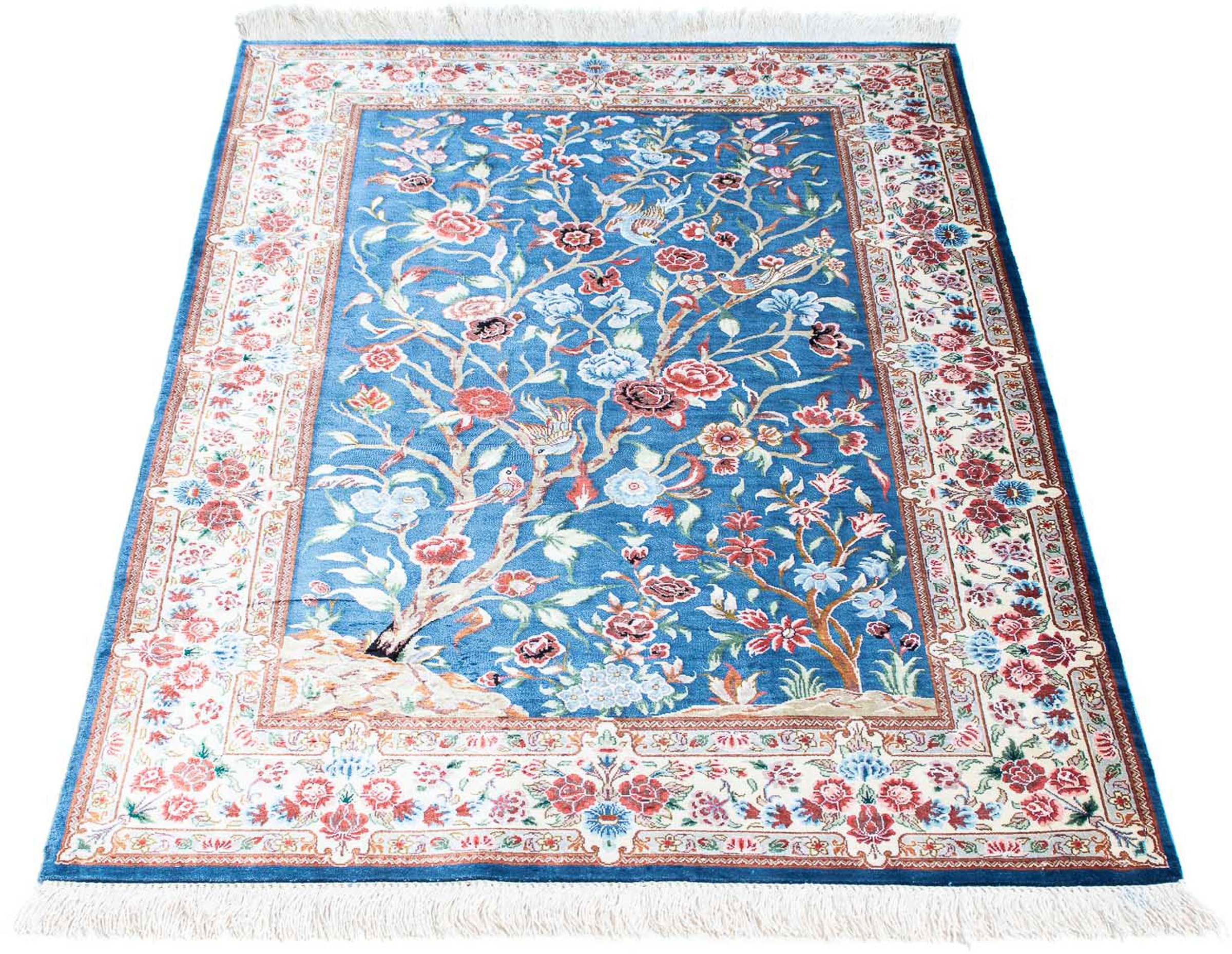 morgenland Orientteppich »Perser - Ghom - 118 x 75 cm - hellblau«, rechteck günstig online kaufen