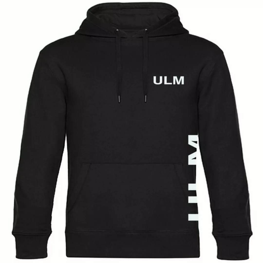 multifanshop Kapuzensweatshirt Ulm - Brust & Seite - Hoodie günstig online kaufen