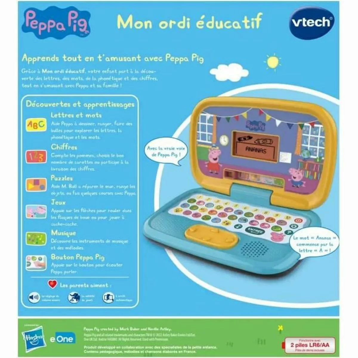 Laptop Vtech Peppa Pig 3-6 Jahre Interaktives Spielzeug günstig online kaufen