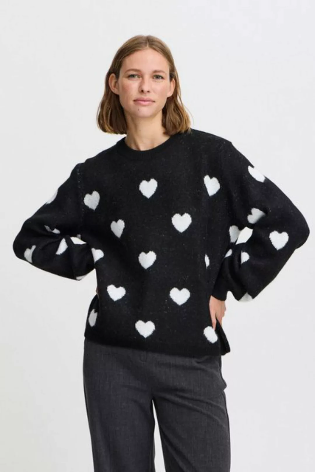 b.young Strickpullover BYBXMINYA HEART JUMPER stylischer Strickpullover günstig online kaufen