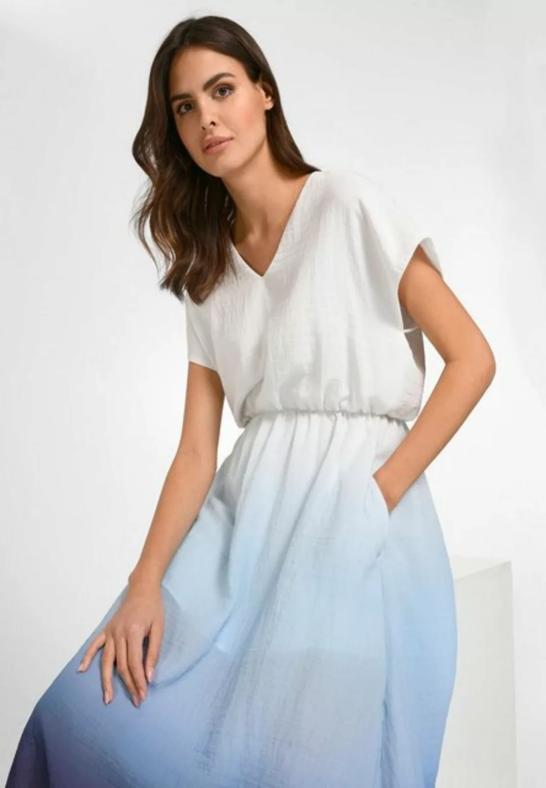 Kleid überschnittener Schulter tRUE STANDARD weiss günstig online kaufen