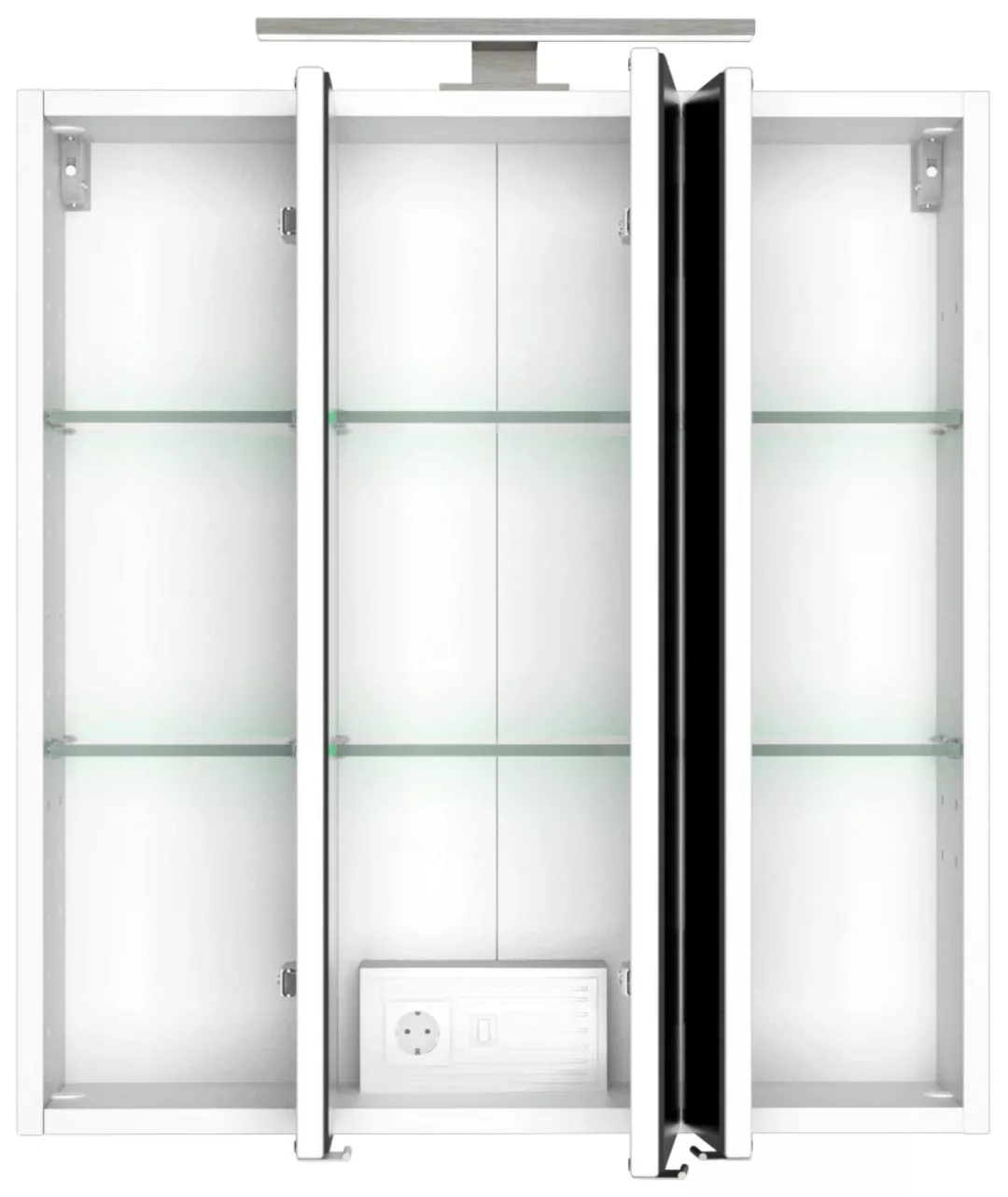 HELD MÖBEL Spiegelschrank "Matera", Breite 60 cm, mit 6 verstellbaren Glasb günstig online kaufen