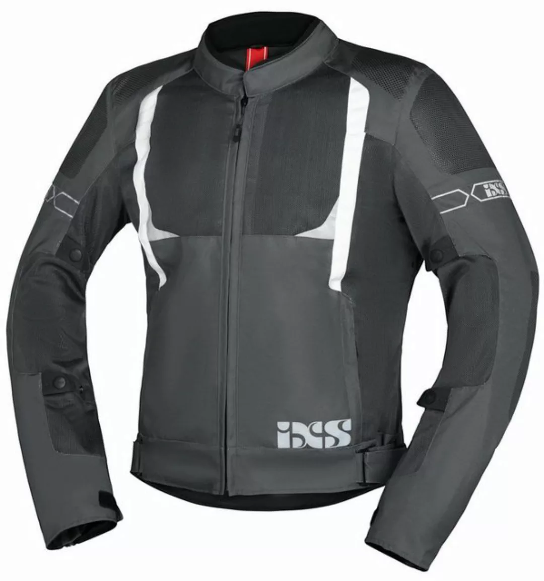 IXS Motorradjacke iXS Sport Jacke Trigonis-Air dunkelgrau-grau-weiss M günstig online kaufen