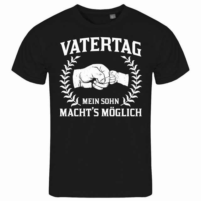 deinshirt Print-Shirt Herren T-Shirt Vatertag mein Sohn machts möglich Funs günstig online kaufen