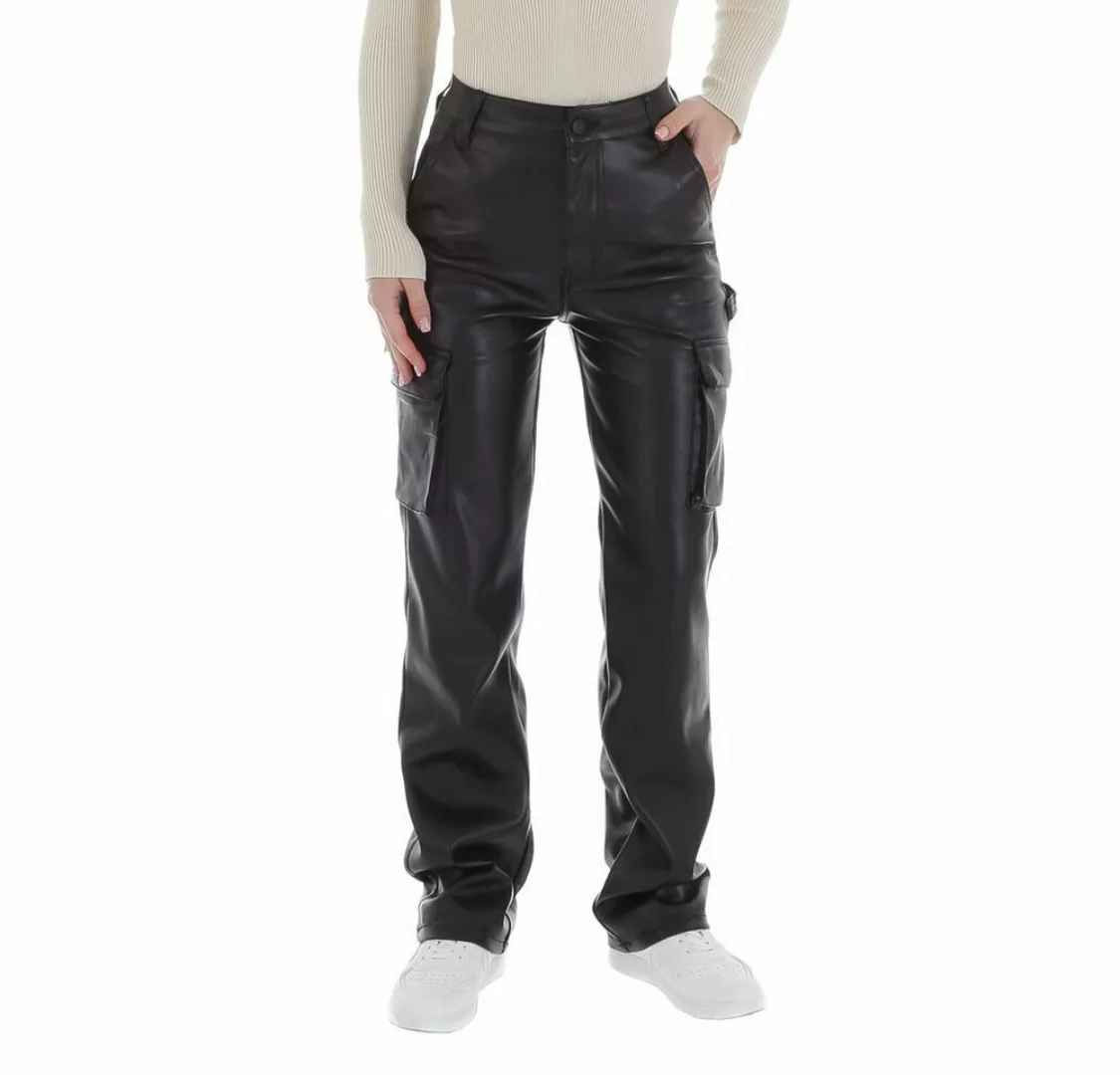 Ital-Design Lederimitathose Damen Freizeit (87123892) Glänzend Hose in Lede günstig online kaufen