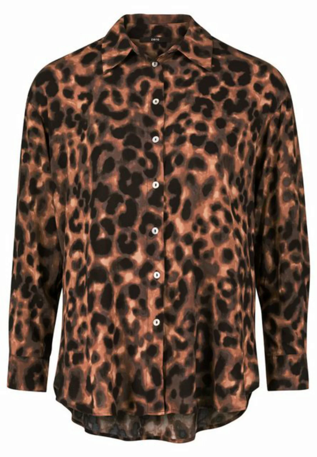 Zero Klassische Bluse zero Bluse mit Leoprint günstig online kaufen