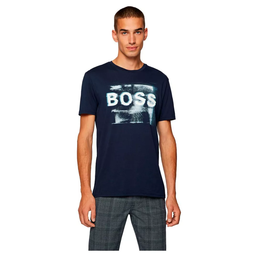 Boss Logo T-shirt 2XL Dark Blue günstig online kaufen