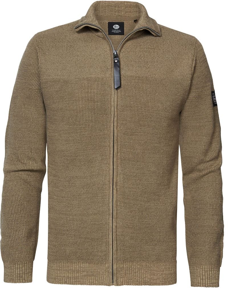 Petrol Strickjacke Maywood Beige - Größe XL günstig online kaufen