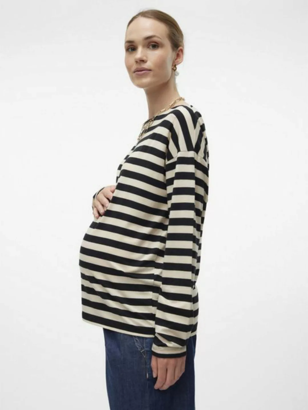 Vero Moda Maternity Langarmshirt VMMPALMA (1-tlg) Plain/ohne Details günstig online kaufen