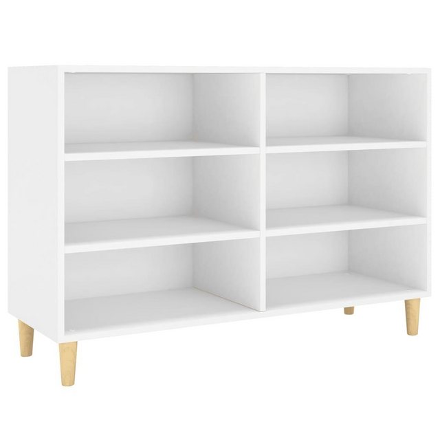 vidaXL Bücherregal Regal Bücherregal Regal Weiß 103,5x35x70 cm Spanplatte günstig online kaufen