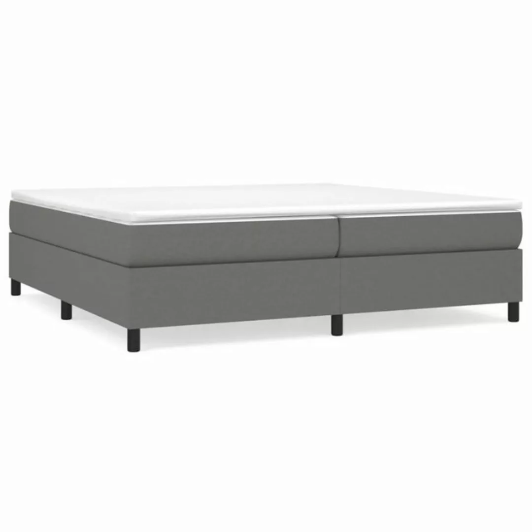 furnicato Bett Bettgestell Dunkelgrau 200x200 cm Stoff günstig online kaufen